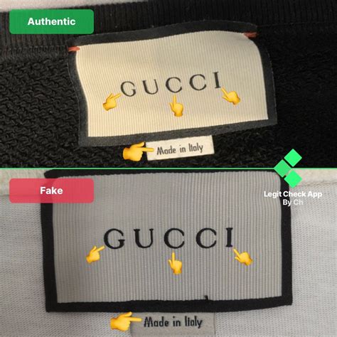 gucci fake tag vs real tag|authentic gucci clothing tags.